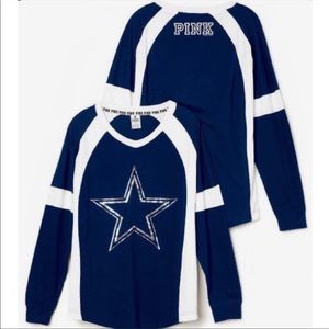 Victoria’s Secret Pink Dallas Cowboys Bling Varsity Crew